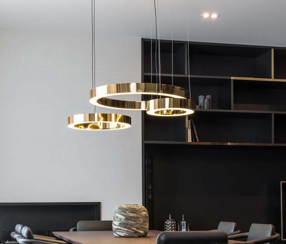 Lustra Lampe Pendante Dorée Moderne - Neutralighting