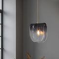 Valentina Suspension Contemporaine Métal/Verre Noir Salon - Neutralighting