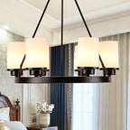 Silva Suspension Bague Rétro, Métal/Verre, Blanc/Noir, Salle à Manger/Salle de Séjour - Neutralighting