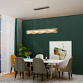 Kristy Suspension Linéaire Simple, Acier/Cristal, Or/Argent, Bar/Cuisine - Neutralighting
