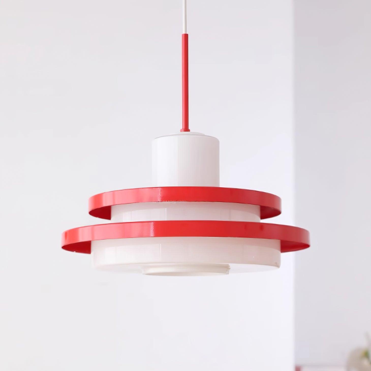 Eviso Lustra Lampe Suspendue Rouge Blanche - Neutralighting