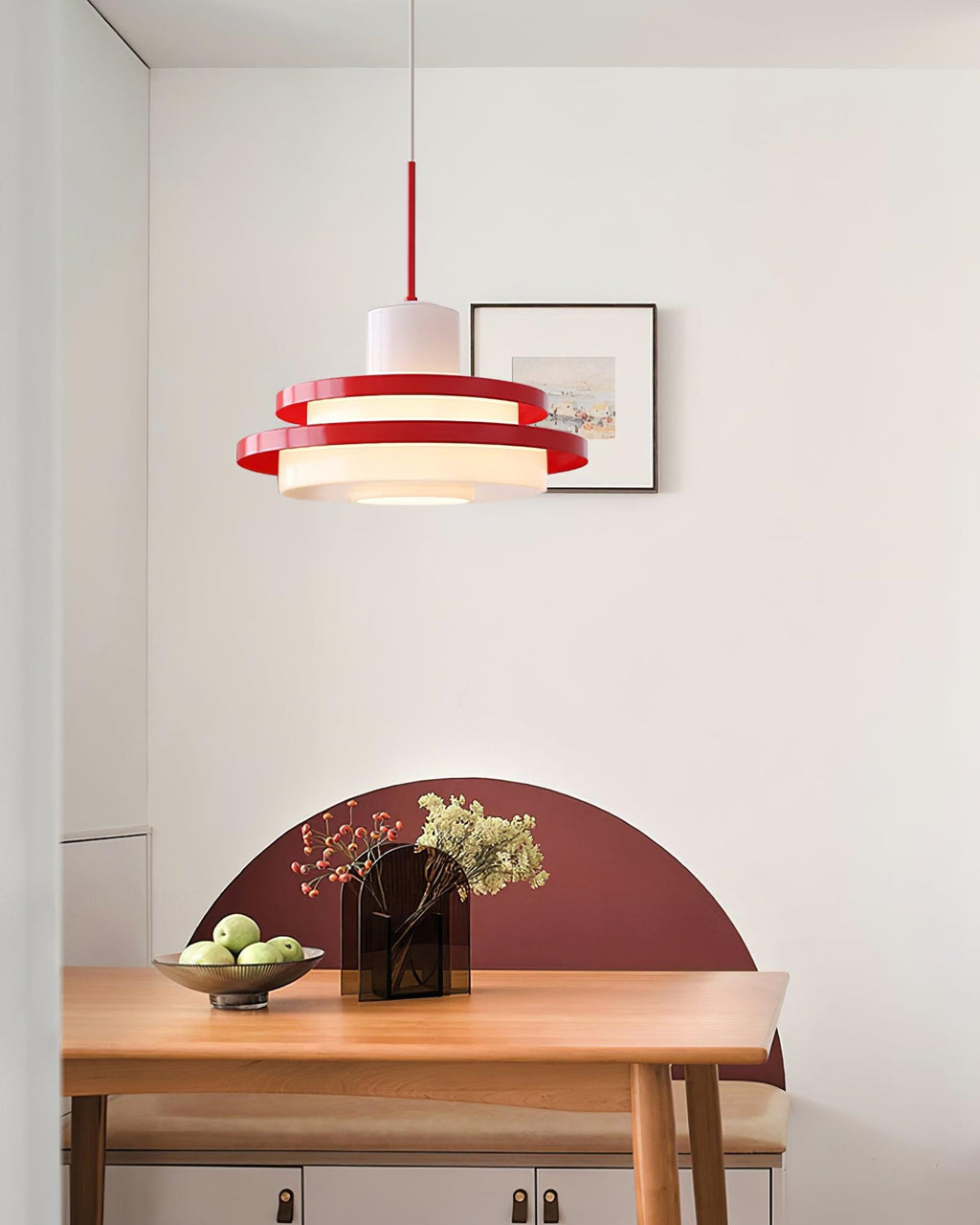 Eviso Lustra Lampe Suspendue Rouge Blanche - Neutralighting