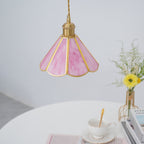 Lione Suspension en vitrail rose - Neutralighting