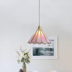 Lione Suspension en vitrail rose - Neutralighting