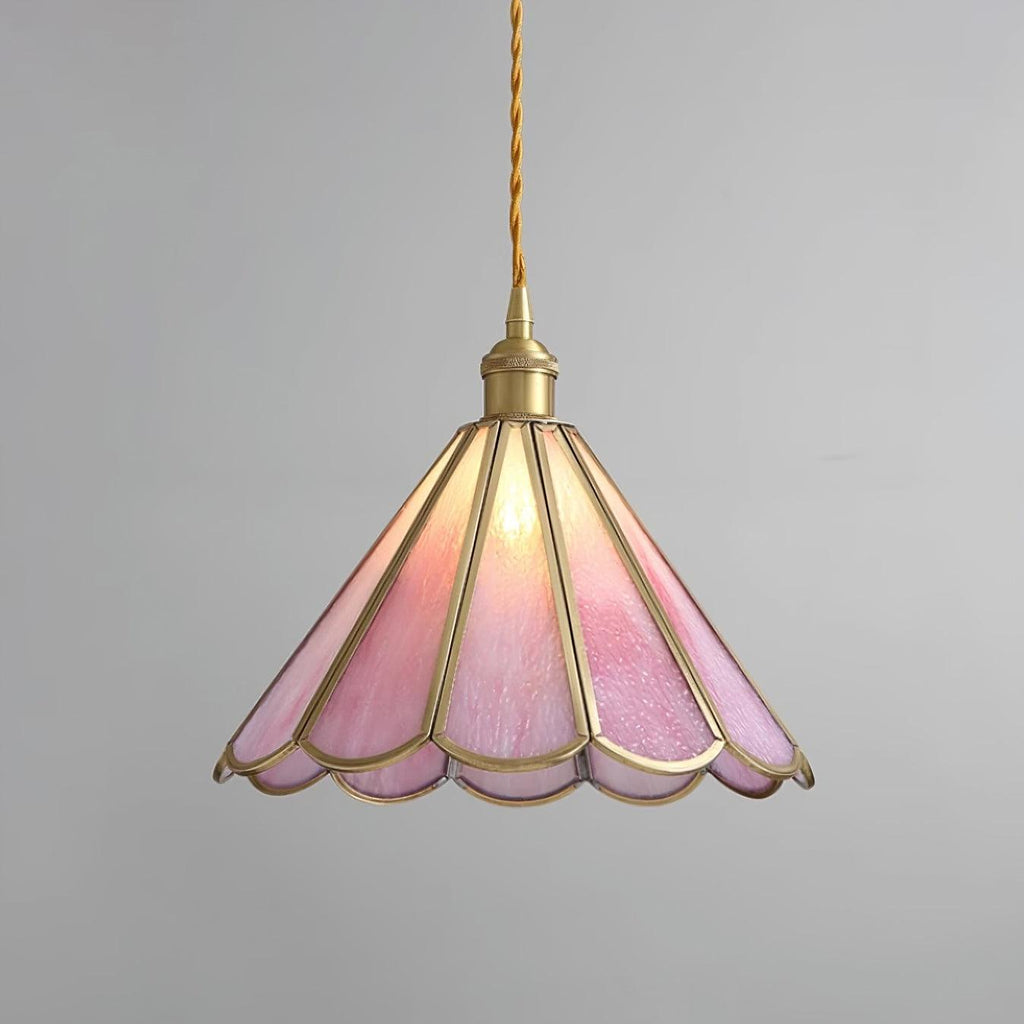 Lione Suspension en vitrail rose - Neutralighting
