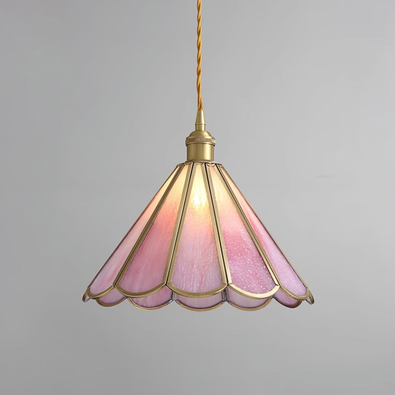 Lione Suspension en vitrail rose - Neutralighting