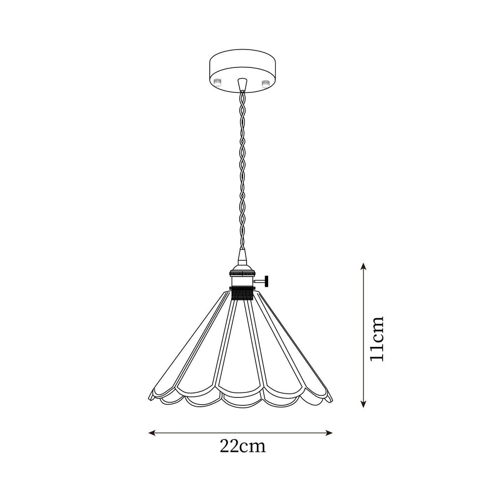 Lione Suspension en vitrail rose - Neutralighting
