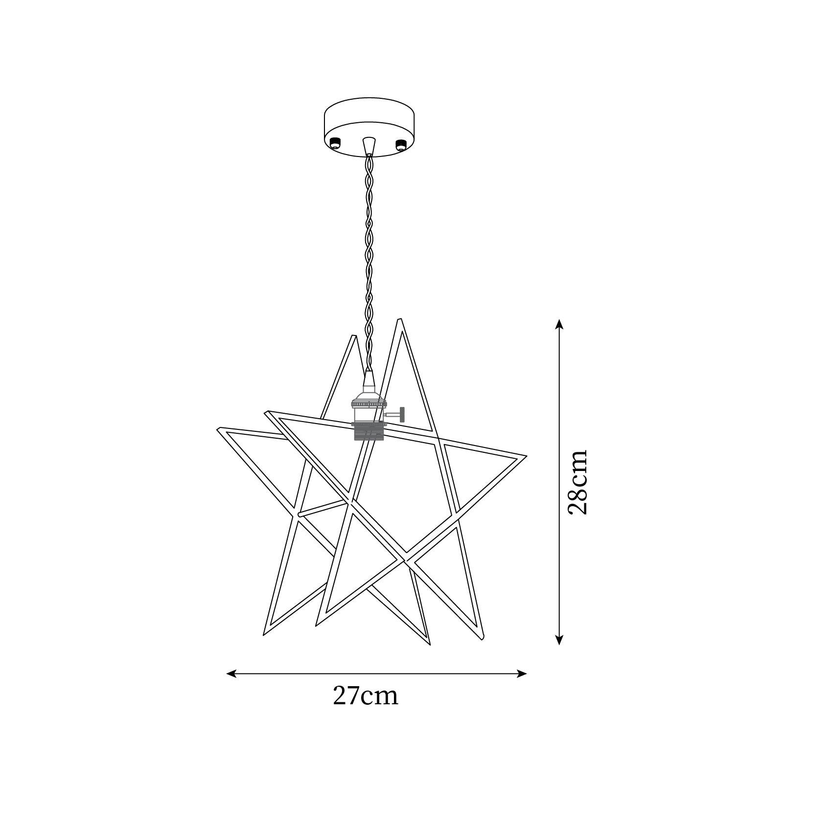 Lione Suspension en vitrail rose - Neutralighting