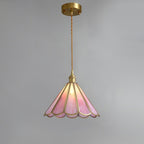Lione Suspension en vitrail rose - Neutralighting