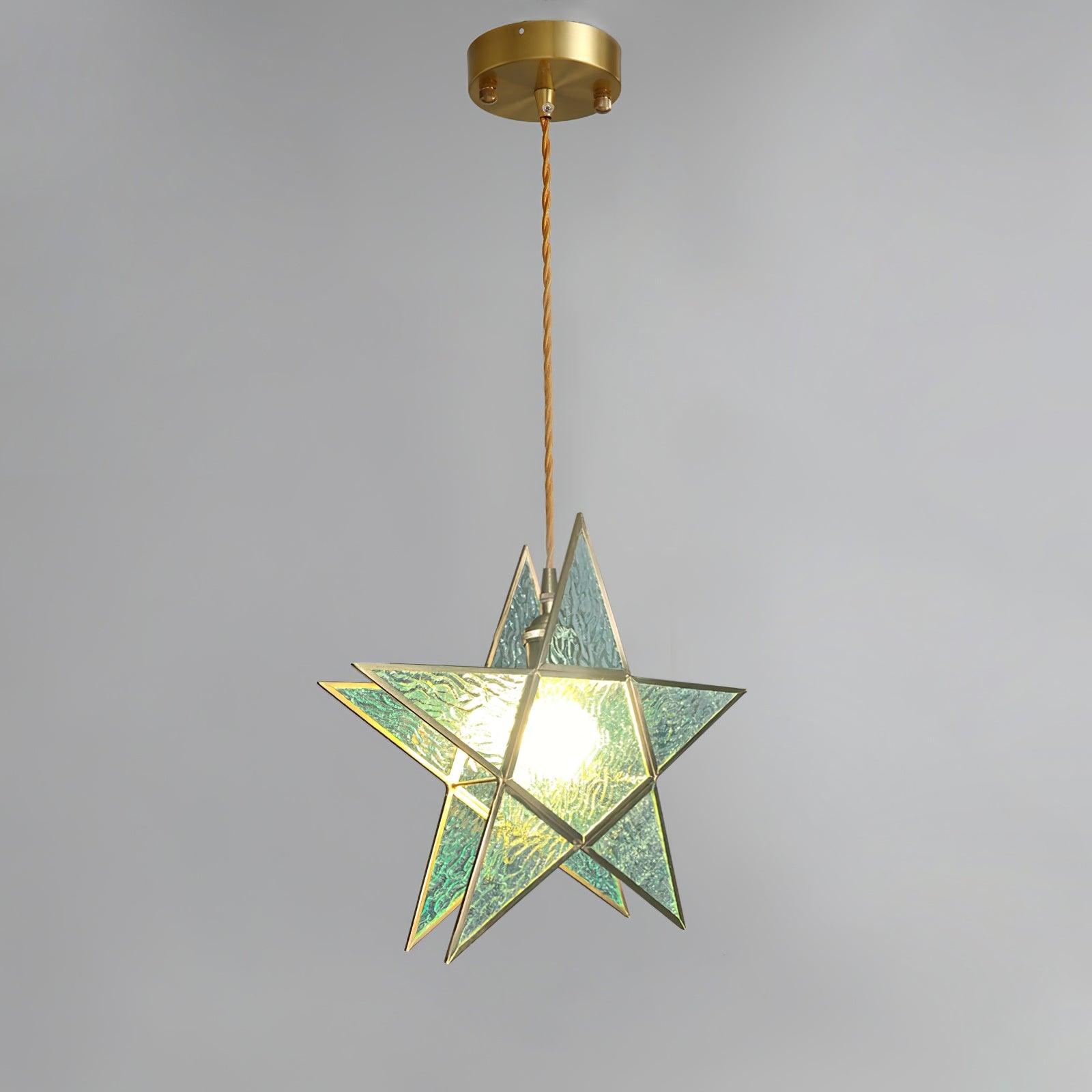 Lione Suspension en vitrail rose - Neutralighting
