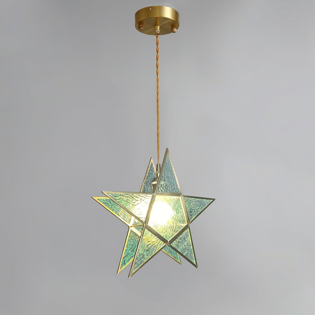 Lione Suspension en vitrail rose - Neutralighting