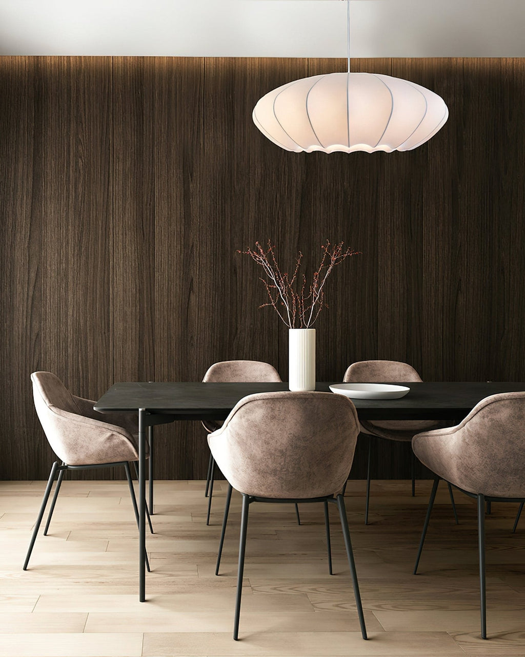 Petalat Suspension Élégante en Soie - Neutralighting