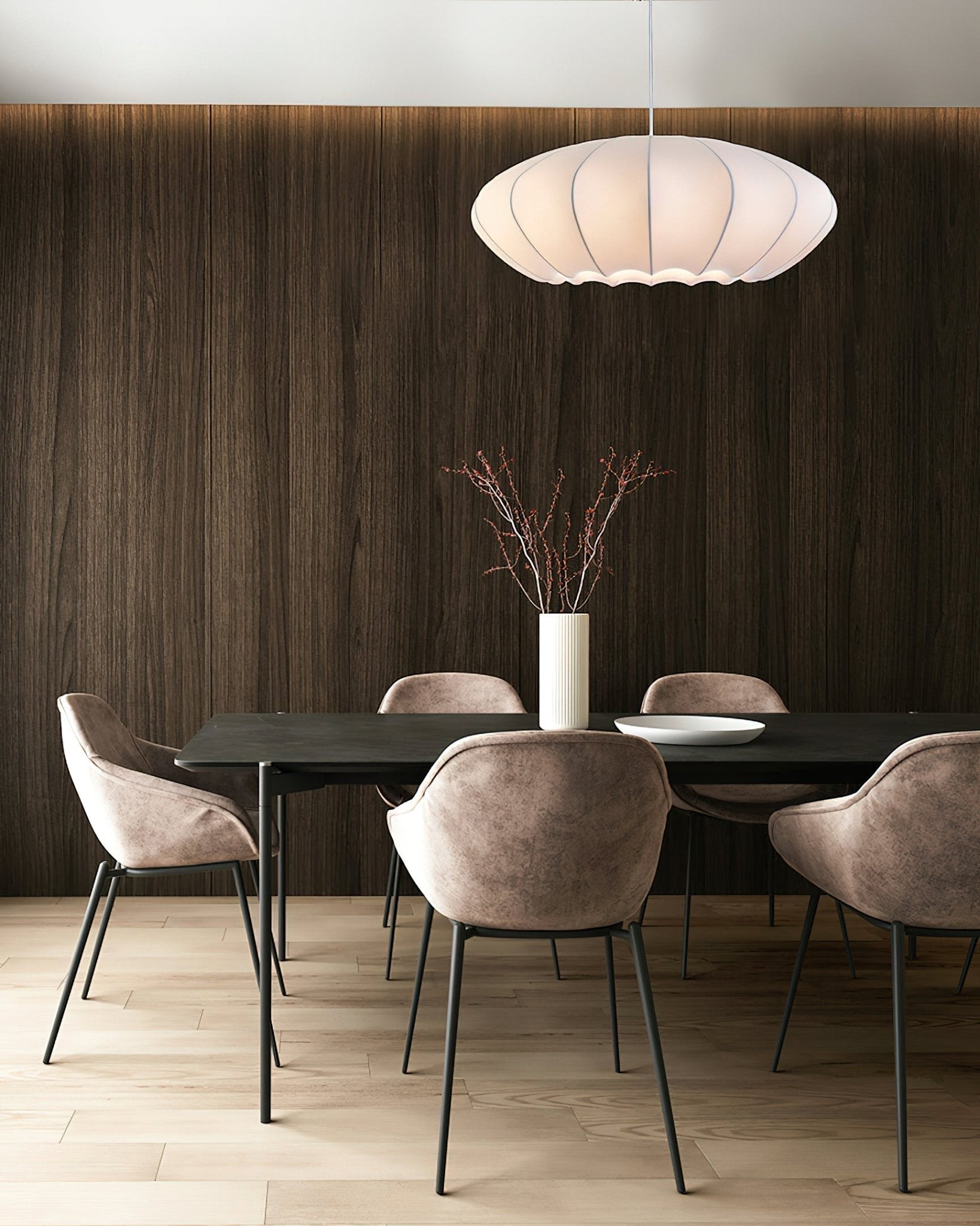 Petalat Suspension Élégante en Soie - Neutralighting