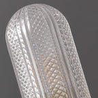 Evania Applique murale double en laiton et verre texturé - Neutralighting