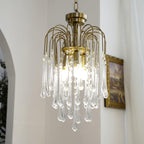 Lustra Chandelier Bras Dorés et Cristal - Neutralighting