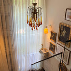 Lustra Chandelier Bras Dorés et Cristal - Neutralighting