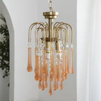 Lustra Chandelier Bras Dorés et Cristal - Neutralighting