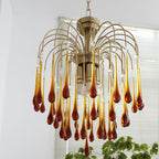Lustra Chandelier Bras Dorés et Cristal - Neutralighting
