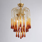 Lustra Chandelier Bras Dorés et Cristal - Neutralighting