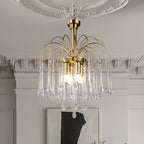 Lustra Chandelier Bras Dorés et Cristal - Neutralighting