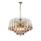 Lustra Chandelier Bras Dorés et Cristal - Neutralighting