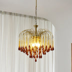 Lustra Chandelier Bras Dorés et Cristal - Neutralighting