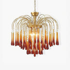 Lustra Chandelier Bras Dorés et Cristal - Neutralighting