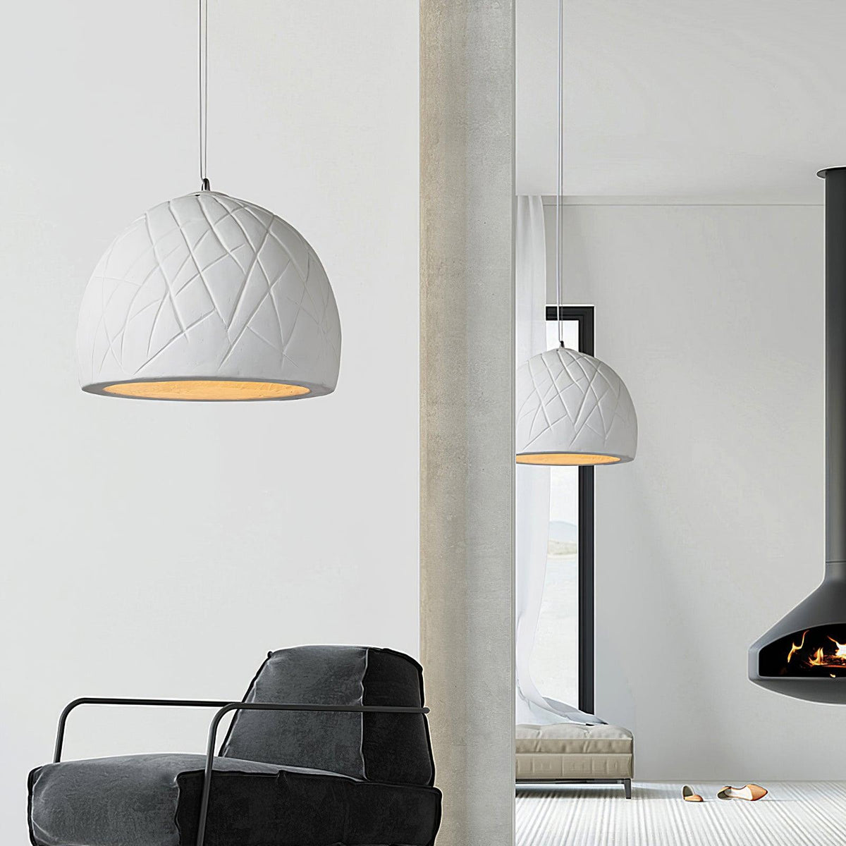 Cashaor Suspension en Plastique Art Nordique Wabi - Neutralighting