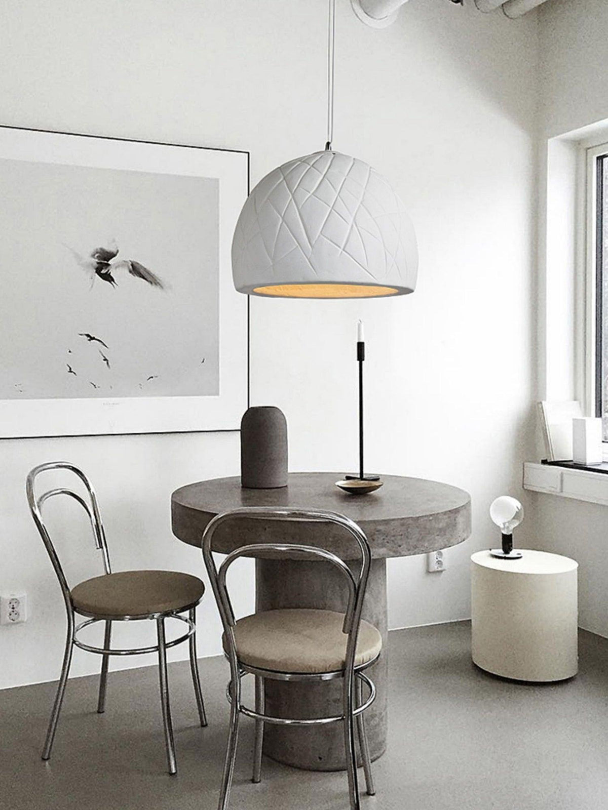 Cashaor Suspension en Plastique Art Nordique Wabi - Neutralighting
