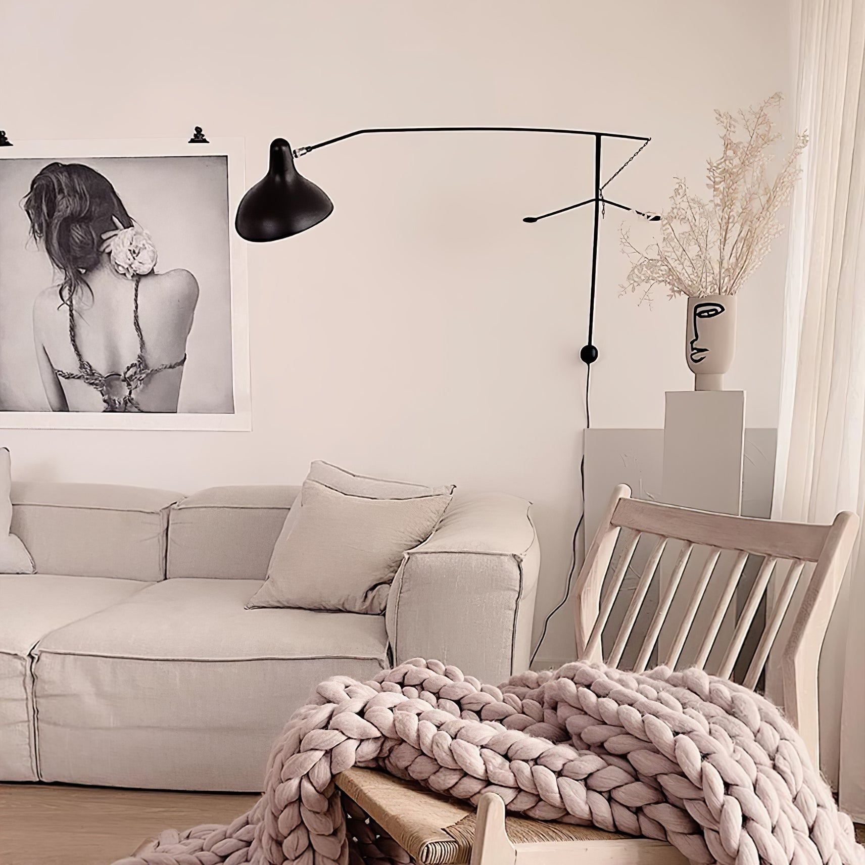Ivsolarae Modern Minimalist Arm Wall Lamp - Neutralighting