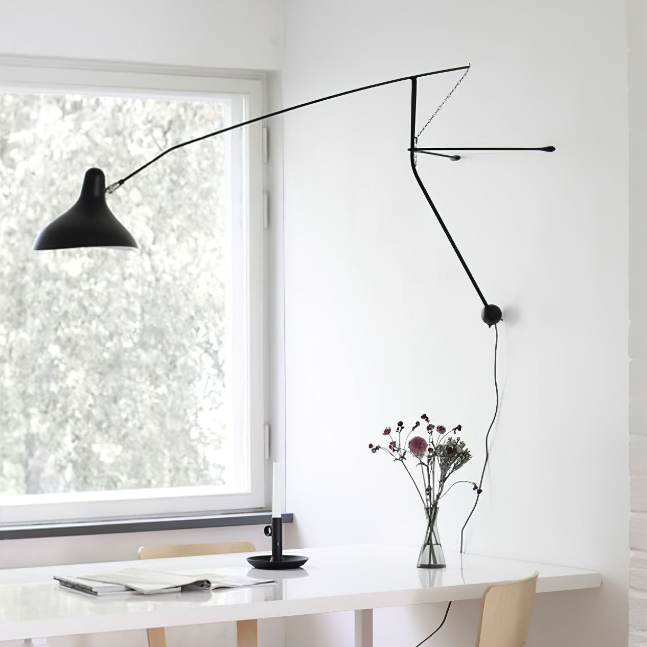 Ivsolarae Modern Minimalist Arm Wall Lamp - Neutralighting