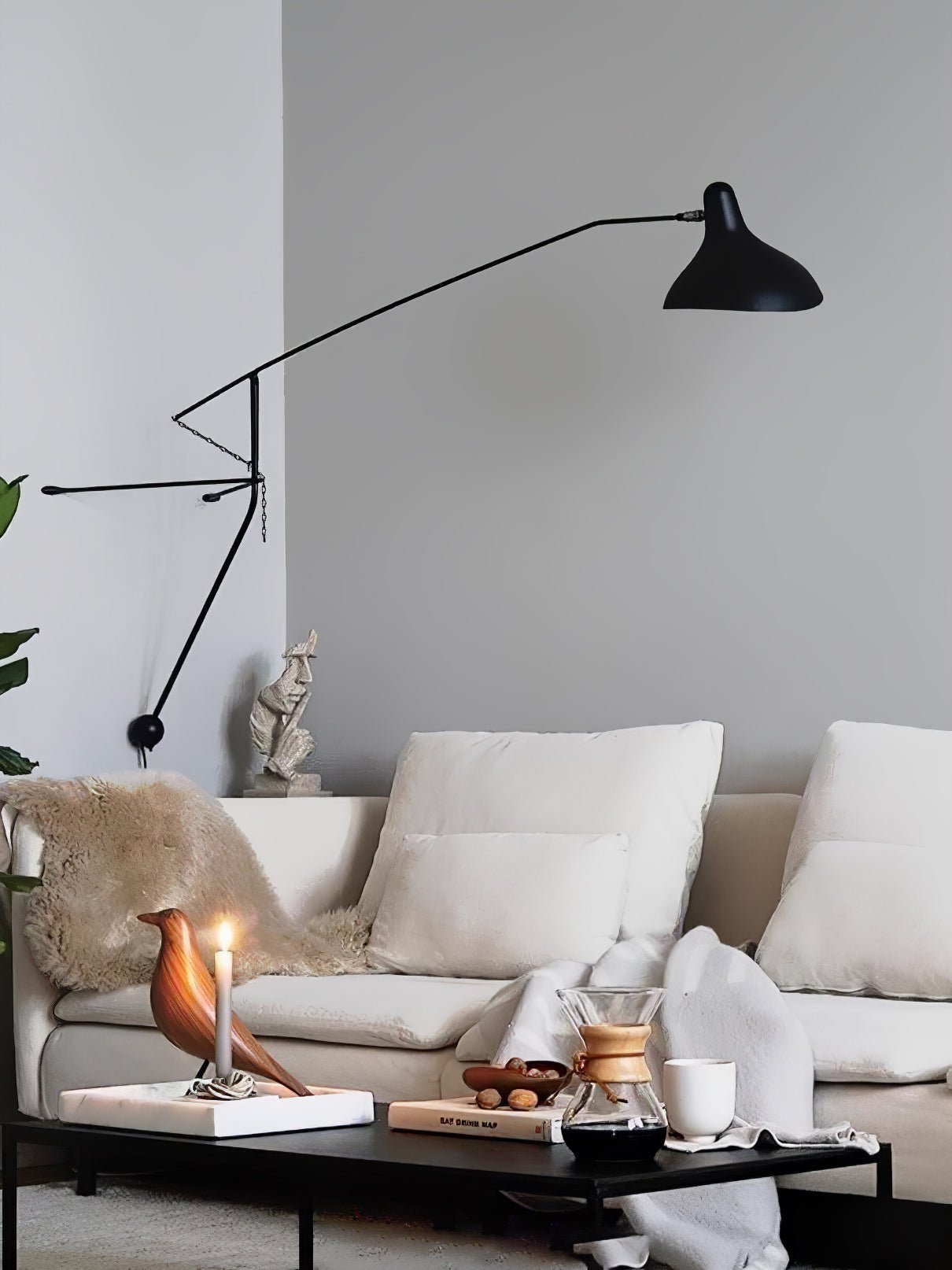 Ivsolarae Modern Minimalist Arm Wall Lamp - Neutralighting