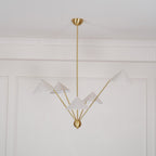 Lustra Chandelier Laiton Courbé Beige - Neutralighting