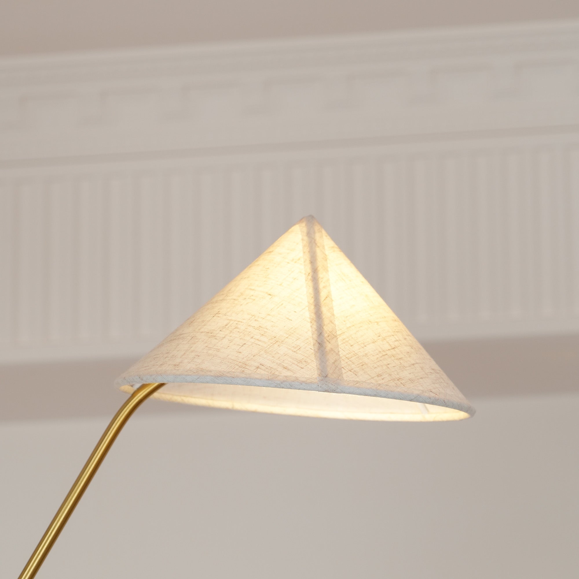 Lustra Chandelier Laiton Courbé Beige - Neutralighting