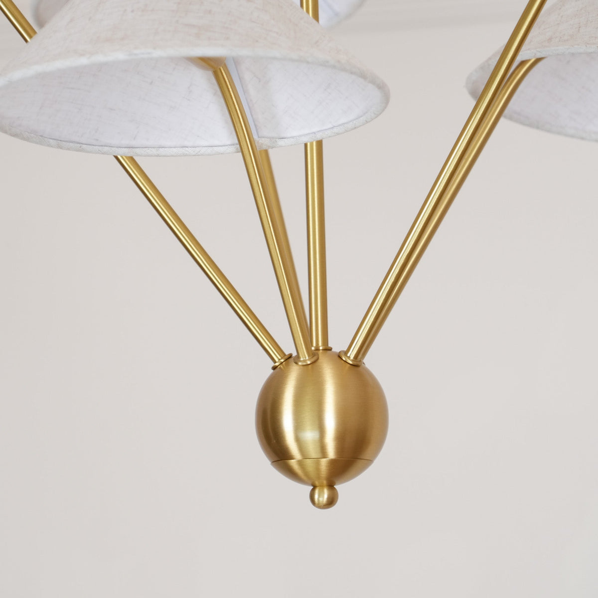 Avlorisra Lustre Laiton Tissu Industriel Vintage - Neutralighting