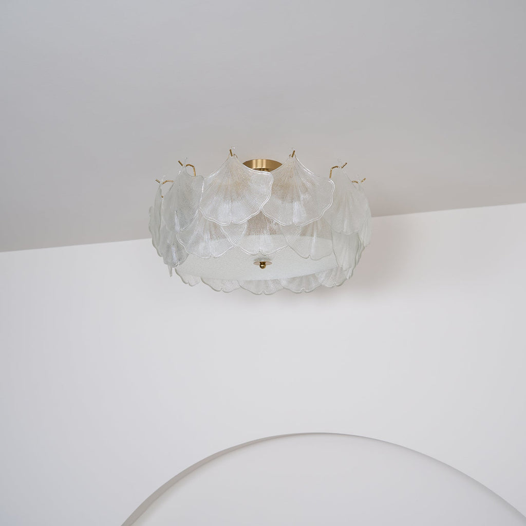 Maple Lampe de Plafond en Verre Cluster de Feuilles - Neutralighting