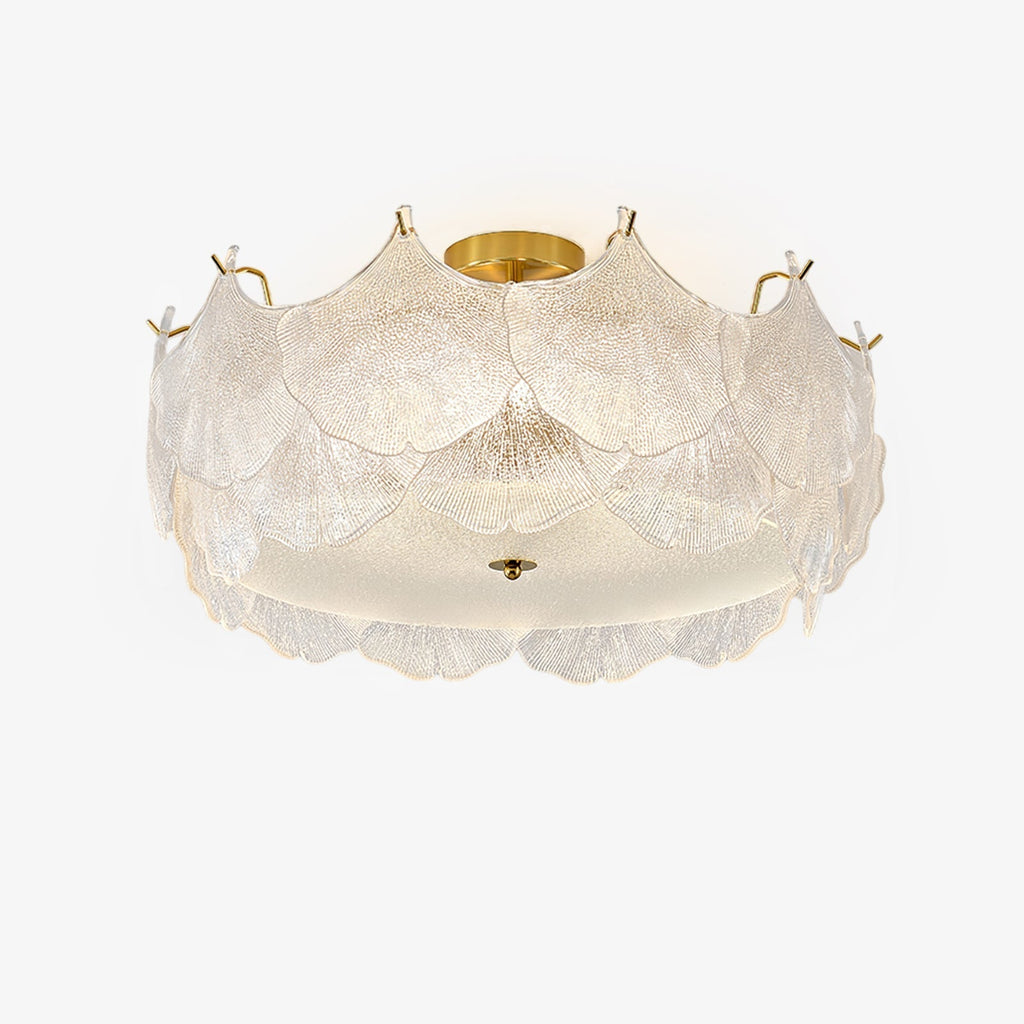 Maple Lampe de Plafond en Verre Cluster de Feuilles - Neutralighting