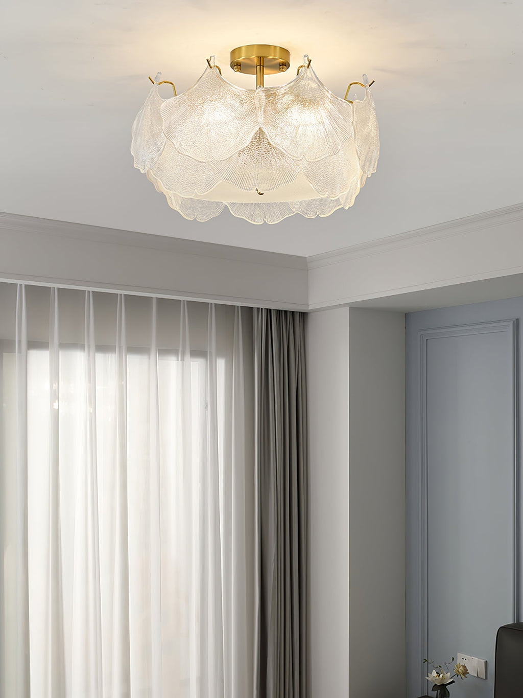 Maple Lampe de Plafond en Verre Cluster de Feuilles - Neutralighting