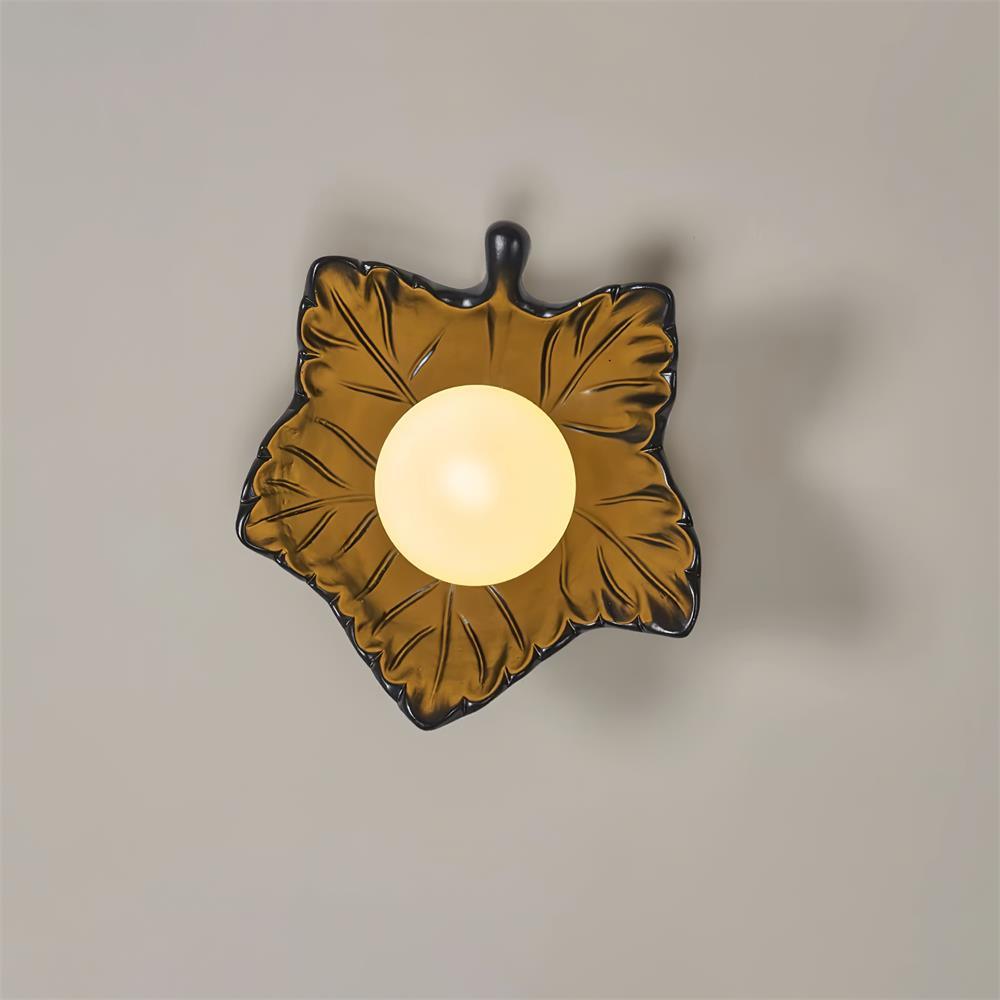Maple Leaf Applique Murale Élégante Organique - Neutralighting