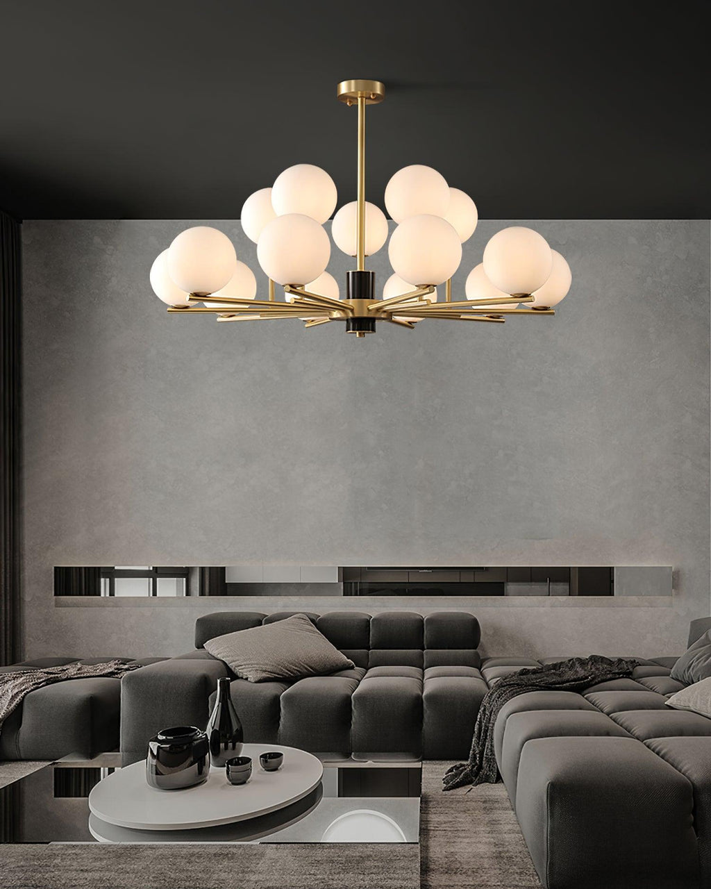 Covynel Lustre en Laiton Mi-Siècle - Neutralighting
