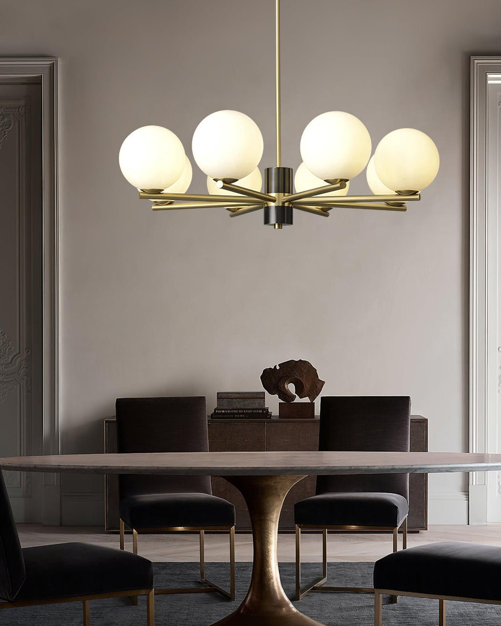 Covynel Lustre en Laiton Mi-Siècle - Neutralighting