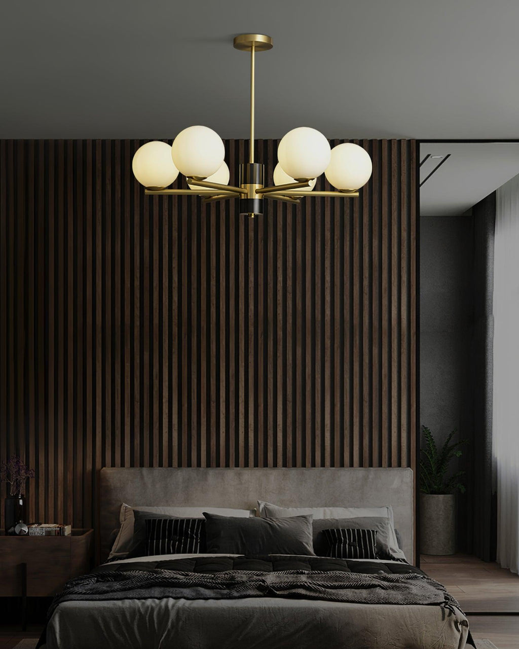 Covynel Lustre en Laiton Mi-Siècle - Neutralighting