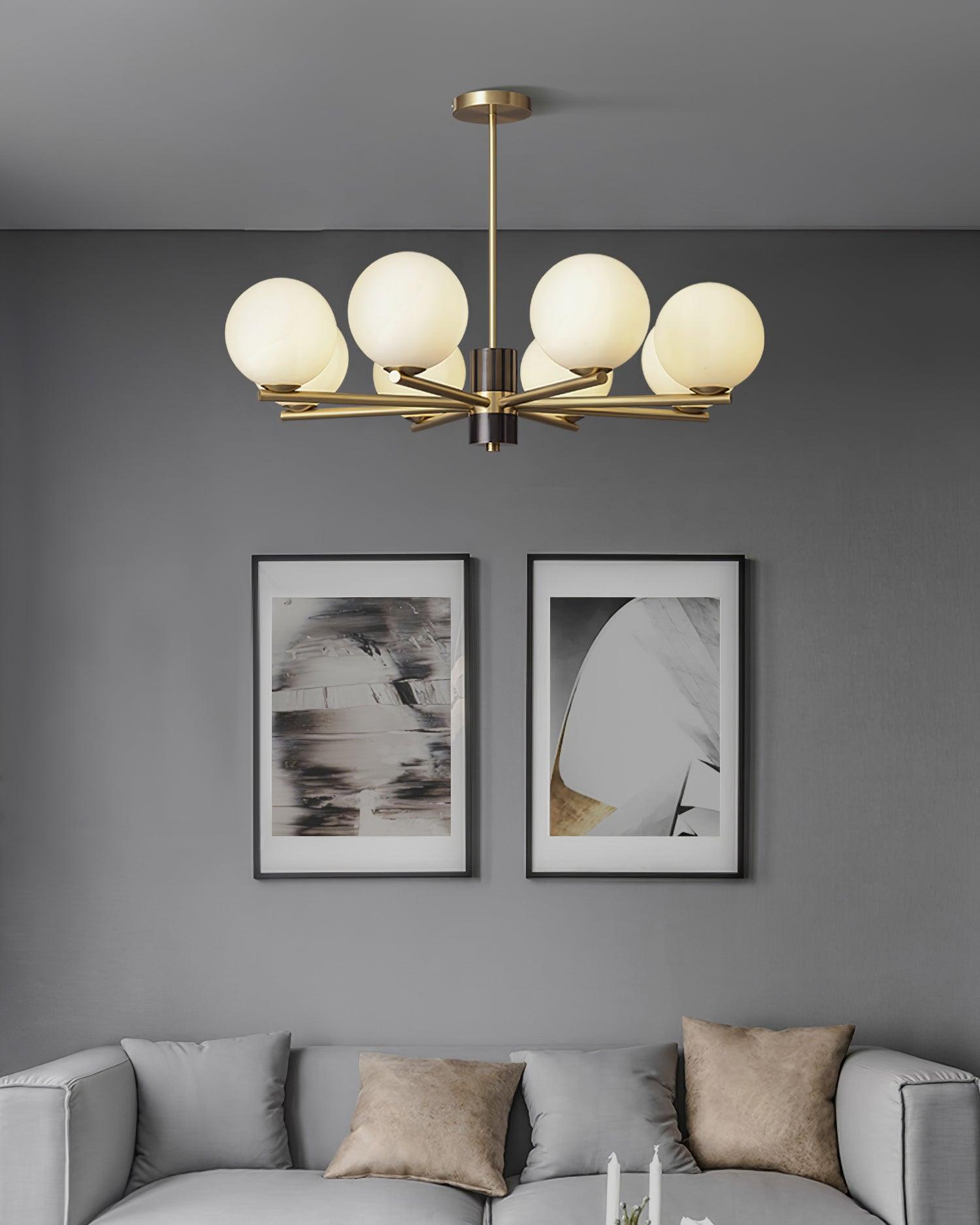 Covynel Lustre en Laiton Mi-Siècle - Neutralighting