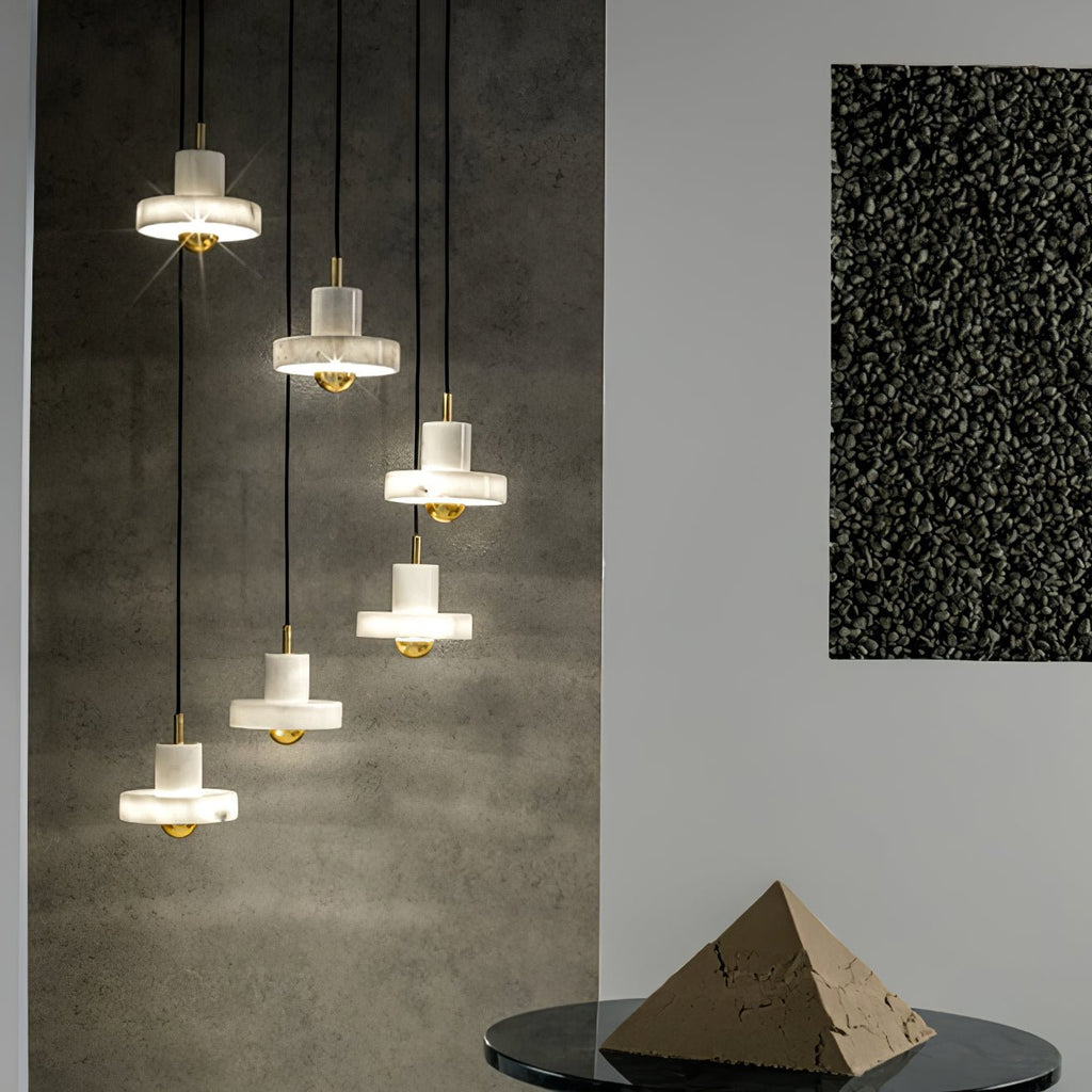 Cunorora Premium Nordic Art Aura Marbre Pendentif Lampe - Neutralighting