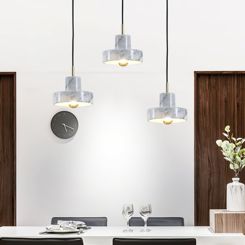 Cunorora Premium Nordic Art Aura Marbre Pendentif Lampe - Neutralighting