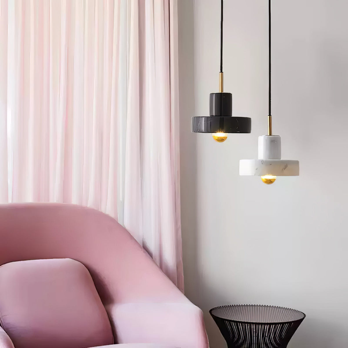 Cunorora Premium Nordic Art Aura Marbre Pendentif Lampe - Neutralighting
