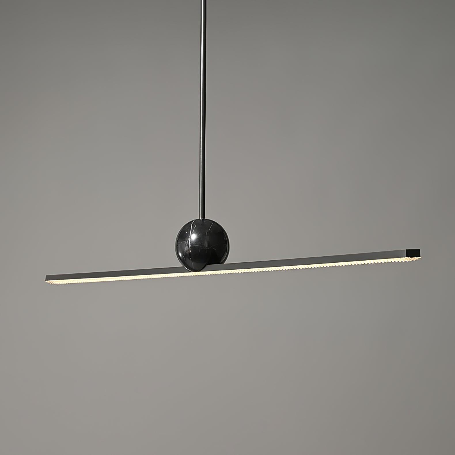 Liora Suspension Linéaire Minimaliste en Marbre - Neutralighting