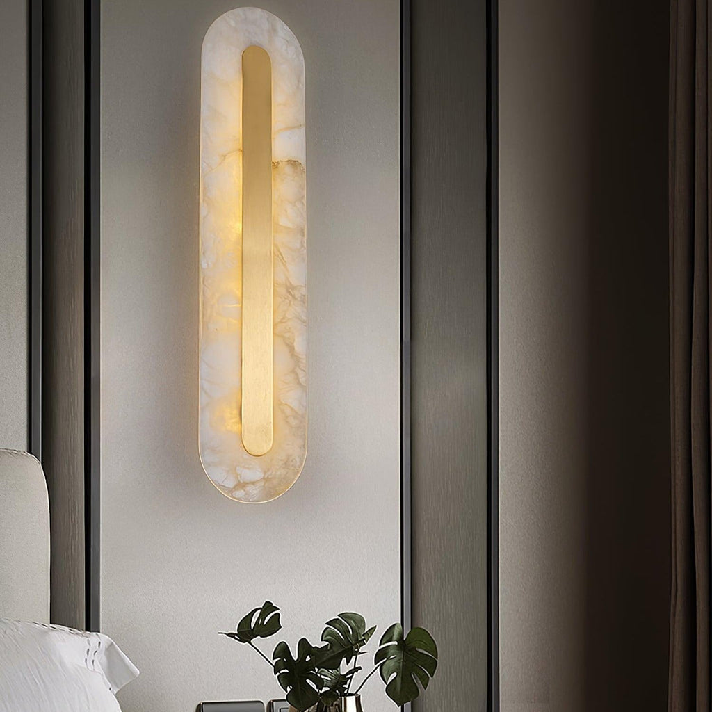 Hurn Applique Murale Ronde en Albâtre - Neutralighting