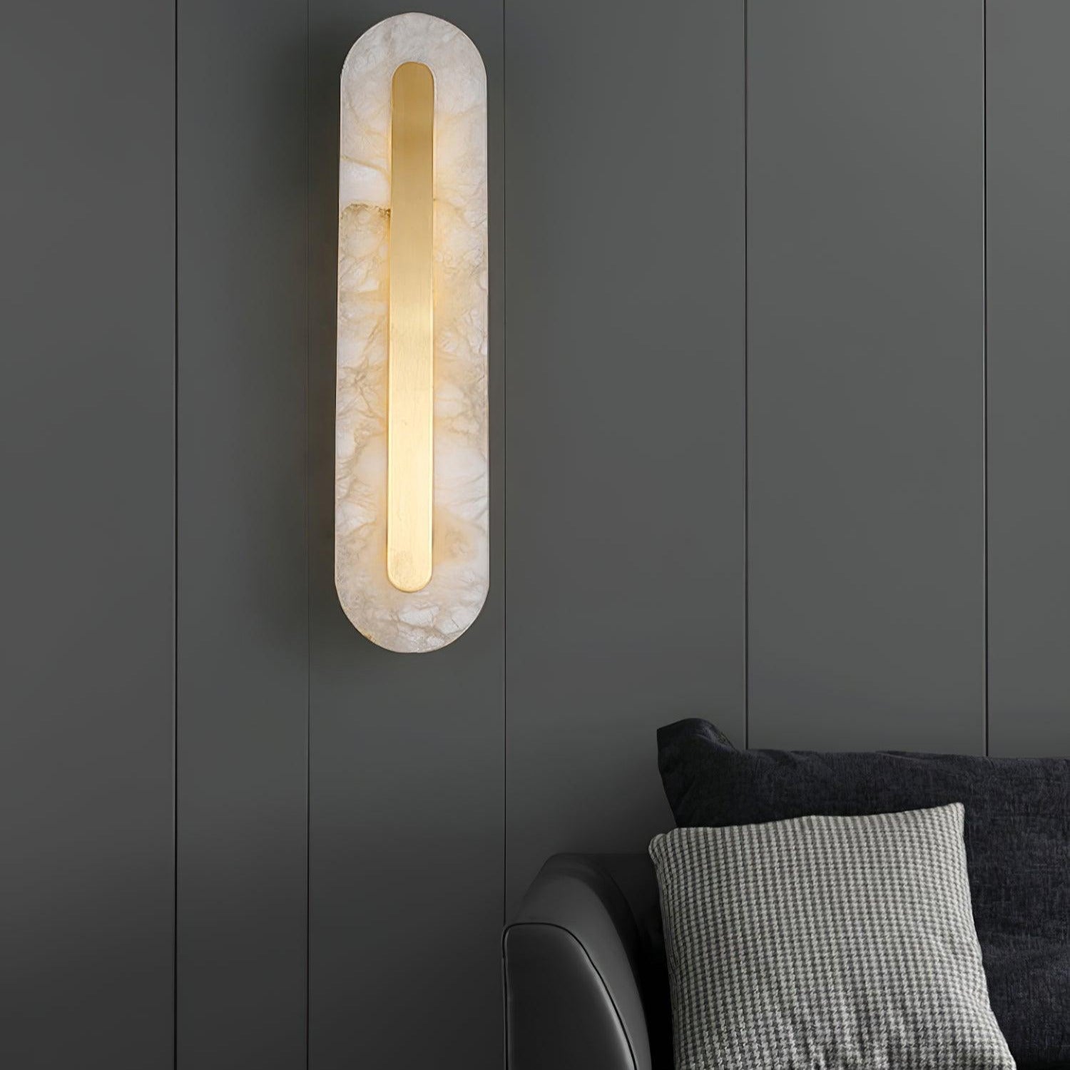 Hurn Applique Murale Ronde en Albâtre - Neutralighting