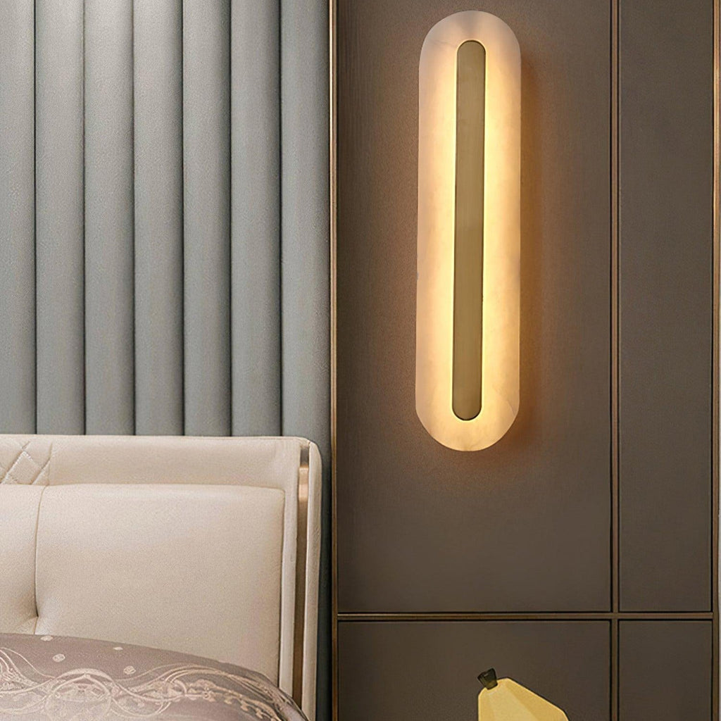 Hurn Applique Murale Ronde en Albâtre - Neutralighting